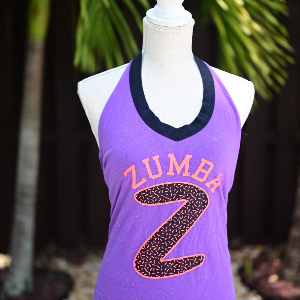 Customized purple Zumba halter
